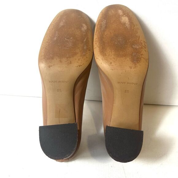 Everlane Women 8.5 Beige Stretch Leather Heel Slip On Comfort Classic Pump Italy - Picture 10 of 10